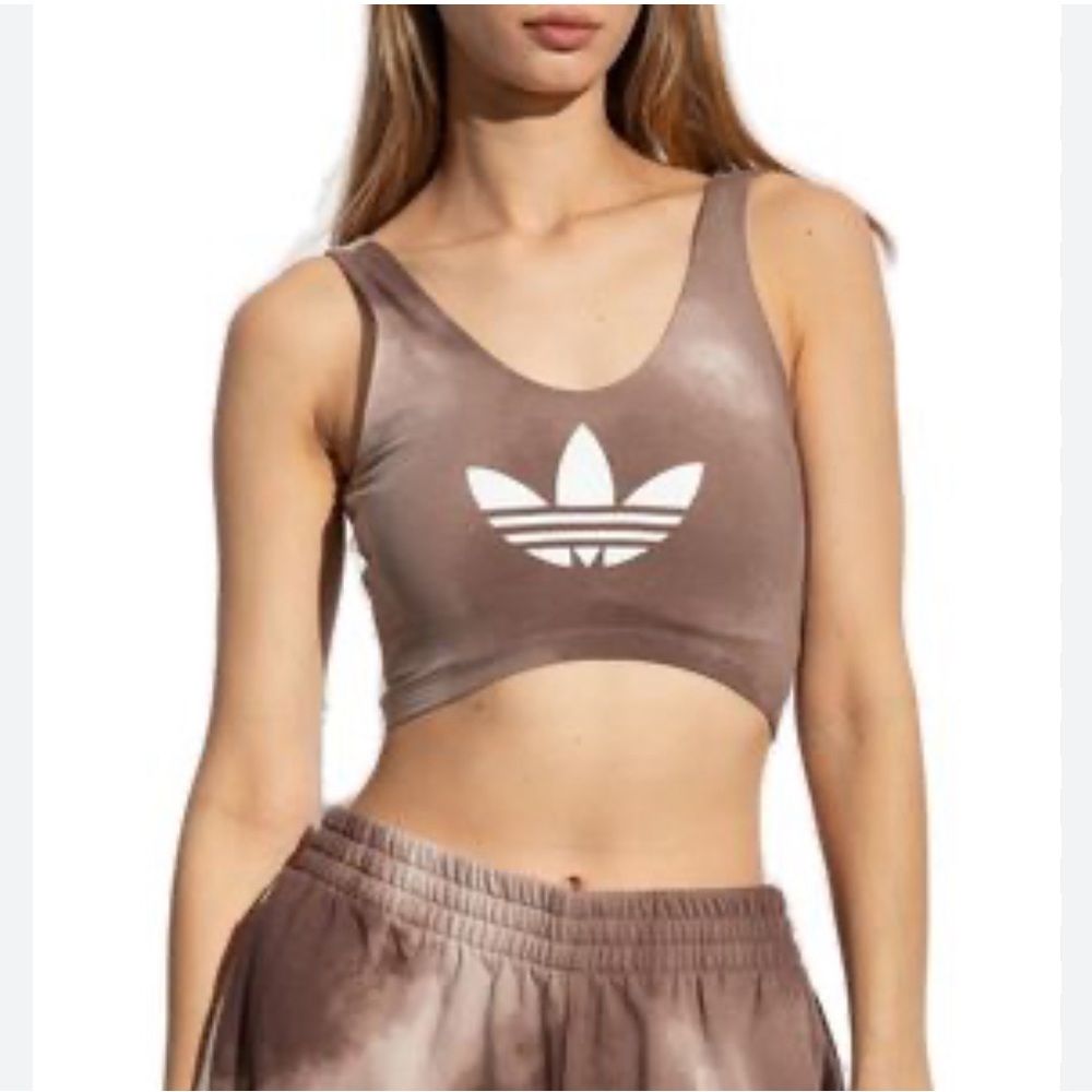 NWT Adidas Tie-Dye Sports Bra Crop Top